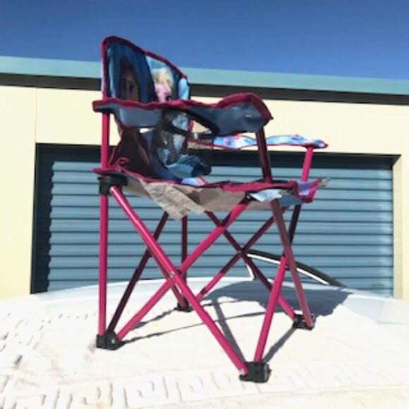 Frozen II - Anna & Elsa . {2} New Camping Chairs & Pre-Owned {4-12} Girls Dress - Picture 8 of 10